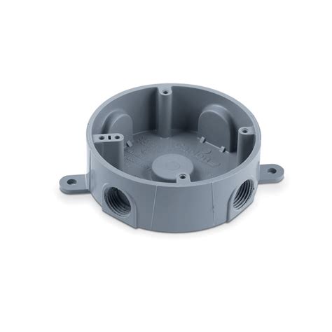 round sloped junction box|round shallow wall electrical box.